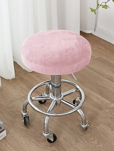  Taburete de bar redondo de terciopelo, fundas de asiento, taburete de mostrador de pub, funda para silla, taburete de bar giratorio cuadrado, fundas elásticas para sillas de bar, funda de cojín