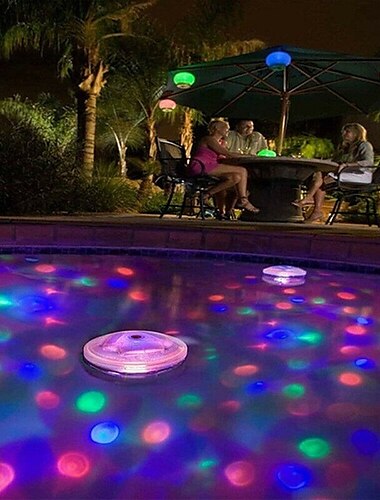 плавающий подводный свет rgb погружной светодиодный свет для дискотеки светящееся шоу бассейн джакузи спа атмосфера декор лампа свет для ванны
