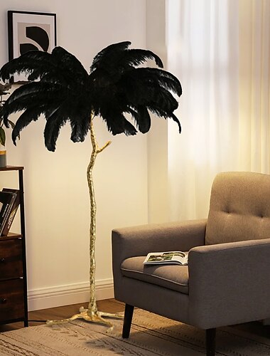  Gulvlampe Dekorativ Moderne Moderne LED strømforsyning Til Innendørs / Pigeværelse Metall 110-120V / 220-240V Eggeskall (EG) / Svart / Hvit