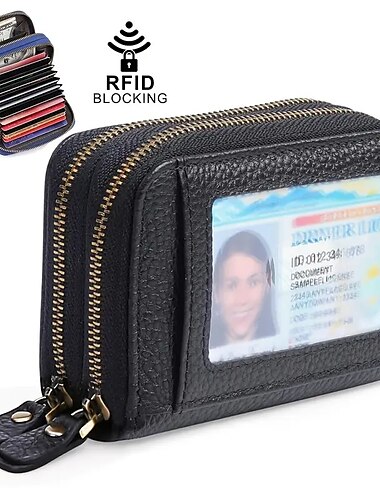  Kreditkartenhalter Geldbörse Echtleder Namenskartenhalter Luxus mit magnetischem Verschluss einzelnes Fach für Frauen und Männer