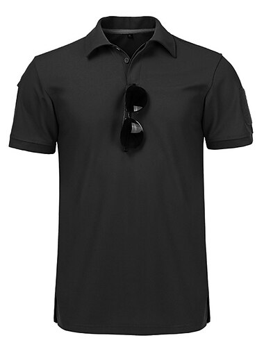  Hombre polo deportivo Camiseta de golf Casual Festivos Diseño Manga Corta Moda Básico Plano Clásico Verano Ajuste regular Negro Verde Ejército Color Caquí Gris polo deportivo