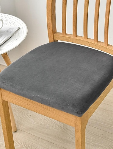  Funda elástica para silla de comedor, funda elástica para asiento, protector de silla para comedor, fiesta, hotel, boda, suave, extraíble, lavable