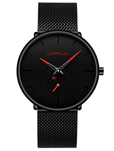  CRRJU Sportovní Pánské Quartz Hodinky Ultra-tenké Volnočasové Minimalistické Analogové Quartz Hodinky Vodotěsné Sportovní Hodinky Pánské Quartz Hodinky Relogio Masculino Dárky k Dni otců