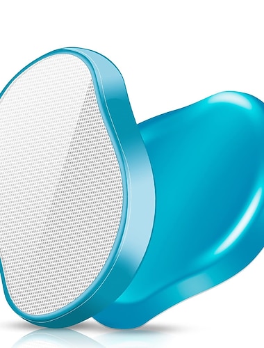  Gomme à cheveux en cristal pour femmes et hommes, dispositif d'épilation en cristal réutilisable outil d'épilation exfoliation indolore magique, gomme à cheveux magique pour les jambes des bras
