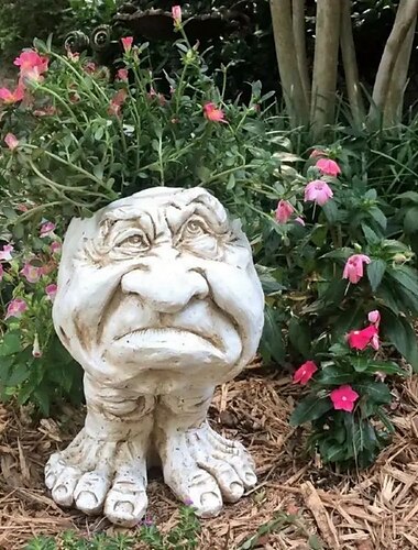  Macetas de cara, jardinera de cabeza muggle, maceta de flores de resina, escultura de jardín para plantas de interior y exterior, decoración de patio de maceta de jardín única