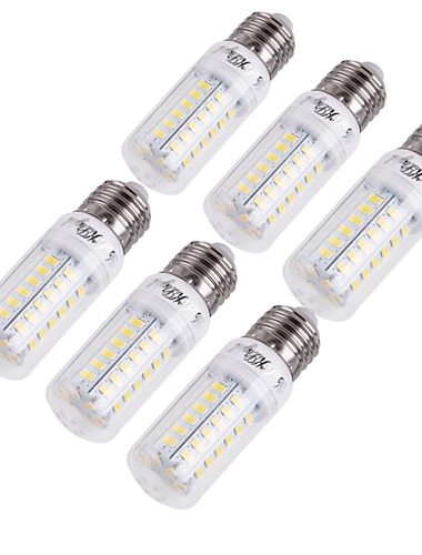  6 Stück, 15 W, LED-Mais-Glühbirne, 1350 lm, E14, E26, E27, 56 LEDs, SMD 5730, dekorativ, warmweiß, kaltweiß, 120 W, Glühlampe, Edison-Äquivalent