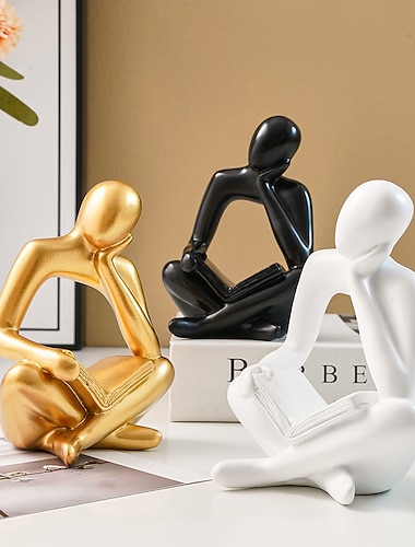  creatief harsmateriaal met één hand te lezen beeldje decoratieve ornamenten in de kleuren zwart, wit en goud beschikbaar voor thuis restaurant decoratie bijeenkomsten en vakantie decoratie aupplie