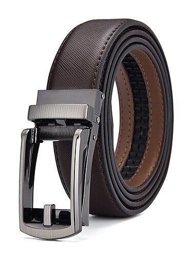  Herre Læderbælte Skraldebælte Koskind Retrorød Traditionel Vanlig Sort Kaffe Dagligdagstøj I-byen-tøj Weekend