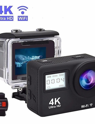  كاميرا النشاط محمول قابلة لإعادة الشحن تسجيل الصور والفيديو وظيفة Wifi ضد الماء ويفي التحكم 2 بوصة 3.0MO CMOS 1080 بكسل 128 GB هدية
