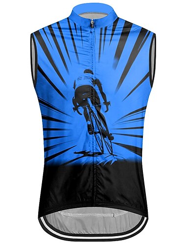  Voor heren Wielrenvest Wielrenshirt Grafisch Grappig Mouwloos Fietsen Ves / Mouwloos Shirt Kleding Bovenlichaam met 3 achterzakken Bergracen Wegwielrennen Sneldrogend Achterzak Vochtregelerend Ademend