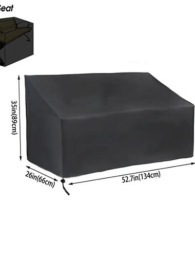  غطاء مقعد خارجي 1/2/3/4 مقاعد ، أغطية كرسي الفناء ، غطاء مقعد عميق للصالة ، أغطية أثاث فناء الحديقة الخارجية المقاومة للماء ، مقاومة للأشعة فوق البنفسجية مقاومة للبهتان