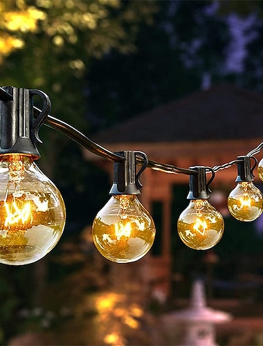  3M 7,5 m Verlichtingsslingers 10/25/30/50 LEDs EL 1 set Warm wit Globe / Ball Lichtslingers Kerstverlichting Feest Voor buiten Koppelbaar 110-240 V