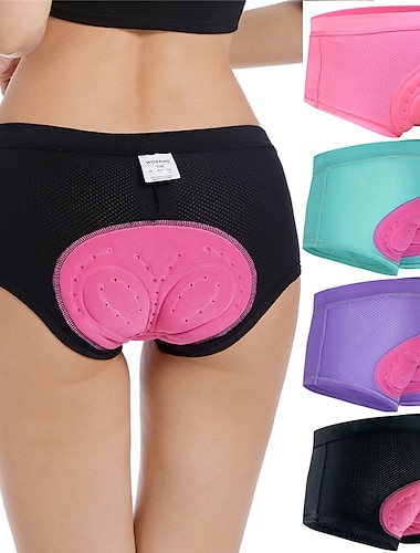  Mujer Short interior ciclismo bicicleta Pantalones cortos bicicleta Pantalones cortos acolchados 3D Bicicleta Pantalones Cortos Acolchados Prendas de abajo MTB Bicicleta Montaña Ciclismo Carretera