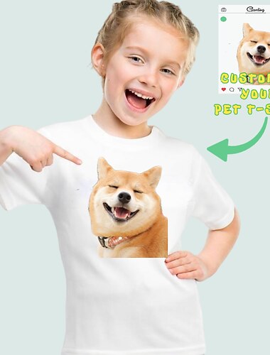 Pojkar 3D Djur Dinosaurie Drake T-shirt Kortärmad 3D-tryck Sommar Aktiv söt stil Polyester Barn 4-12 år Normal