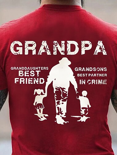  חולצת טישרט של סבא - החבר הכי טוב של נכדות והשותף הכי טוב לרצח של נכדים מתנת סבא
