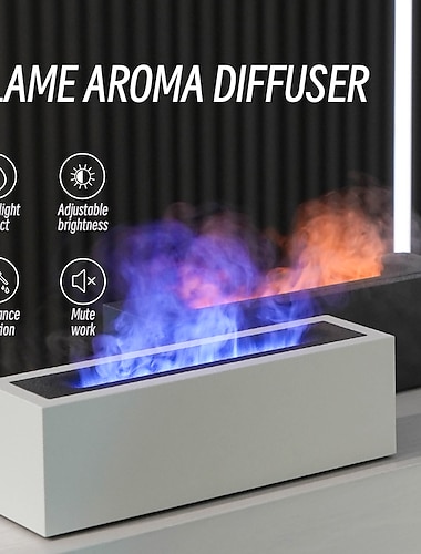  høykvalitets flamme aroma diffuser 200ml usb luftfukter eterisk olje diffuser hjemmedekorasjon tilbehør
