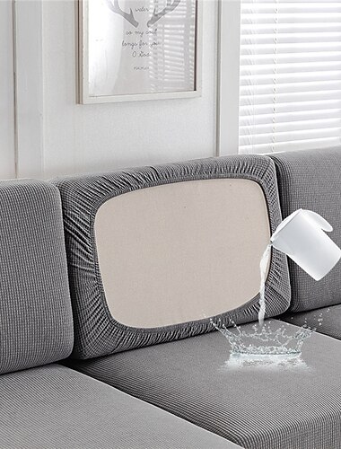  wasserdichte Sofabezüge, Sofa-Sitzkissenbezug für Hunde und Haustiere, Sofabezug für Zweisitzer, burgunderrot, L-Form, 3-Sitzer, Sessel, waschbarer, langlebiger Sofaschutz