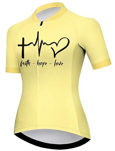  21Grams Damen Radtrikot fahrradbekleidung Fahrradtrikot Kurzarm Fahhrad Trikot Shirt mit 3 Gesäßtaschen MTB Mountain Rennrad Atmungsaktiv Schnelltrocknend Feuchtigkeitsableitung Reflexstreiffen Wei
