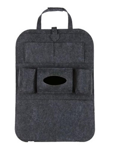  Améliorez votre voiture avec une protection de dossier de siège auto 1 pc et un tapis de protection de siège de poche organisateur.