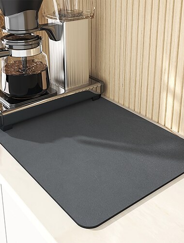  Alfombrilla de drenaje superabsorbente para cocina, alfombrilla de drenaje para cocina, alfombrilla de drenaje para fregadero de cocina superabsorbente, alfombrilla de drenaje absorbente antideslizante, alfombrilla de drenaje para platos de secado rápido