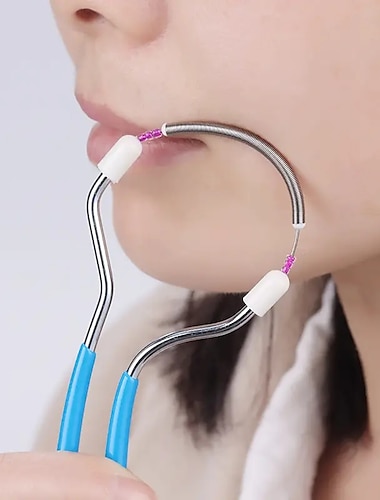  épilateur facial pour femmes. enlever les poils indésirables sur la lèvre supérieure, le menton, le visage ou le cou le ressort d'épilation d'origine pour les poils disgracieux
