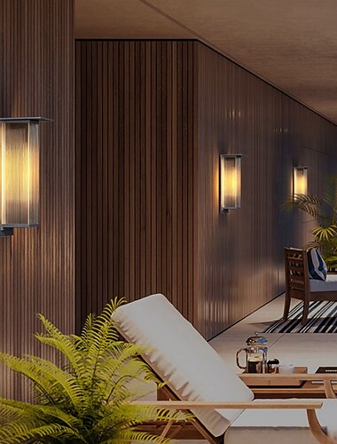  Voor buiten Modern Buitenmuurverlichting Voor Buiten Metaal Muur licht 110-120V 220-240V 20 W