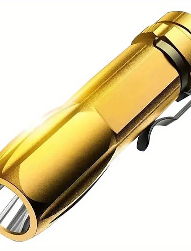  1 Stück tragbare Mini-LED-Taschenlampe mit USB-Schnellladung, wasserdicht, für Outdoor-Wanderungen bei Nacht