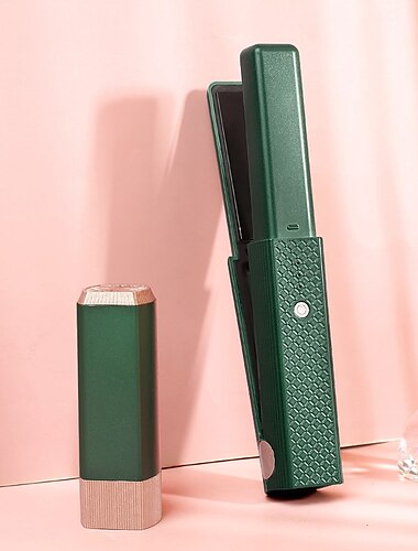  Professioneller Haarglätter Keramik-Flacheisen 2 in 1 kabelloser Haarglätter und wiederaufladbarer Lockenwickler kabelloses Glätten