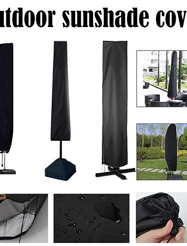  210d oxford ulkona aurinkovarjo vedenpitävä pölysuoja banaani sateenvarjo kansi puutarha sateenvarjo sadesuoja