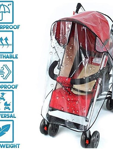  cărucior universal de ploaie husă de ploaie cărucior de ploaie cărucior eva transparent și impermeabil pentru cărucior cărucior pentru copii cărucior de călătorie în aer liber