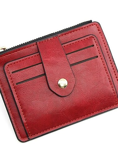  Dünner Kartenhalter Vorderseiten RFID-blockierende minimalistische Brieftasche für Frauen Männer PU-Leder Brieftasche 6 Farben