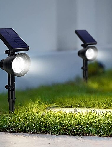  1 Stück 2 W Pathway Lights & Laternen Wasserdicht Lichtsteuerung Warmweiß Weiß Mehrfarbig 5.5 V Hof Garten 4/7 LED-Perlen