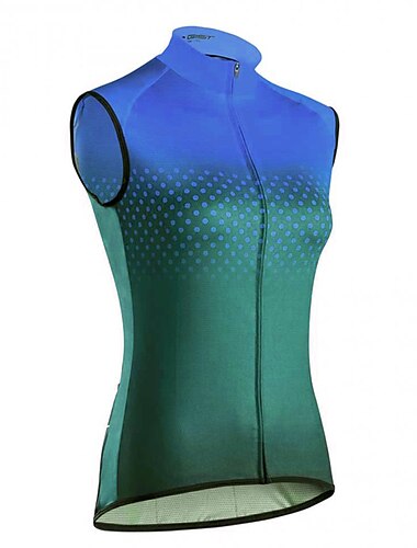  Damen Fahrradweste Radtrikot fahrradbekleidung Fahrradtrikot Ärmellos Fahhrad Weste / Fahrradweste Trikot Shirt mit 3 Gesäßtaschen MTB Mountain Rennrad Atmungsaktiv Schnelltrocknend