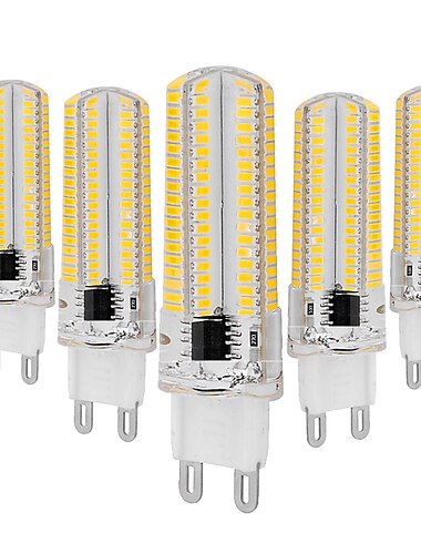  5kpl 2kpl 6 W LED Bi-Pin lamput 600 lm G9 T 104 LED-helmet SMD 3014 Lämmin valkoinen Valkoinen 220-240 V
