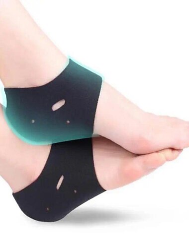  2 stuks verstelbare hielbeschermingssokken voor pijnverlichting - ademende pads voor mannen en vrouwen, perfect voor plantaire fasciitis, hielspoor en ondersteuning bij voetherstel
