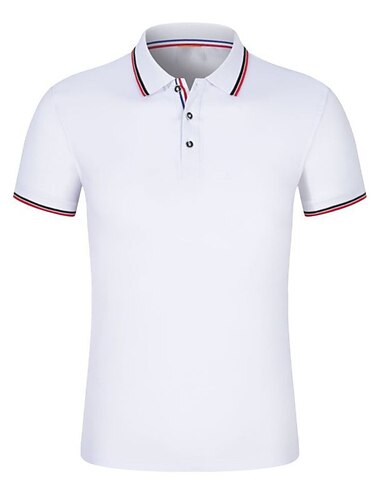  Men's Polo Shirt Golf Shirt Casual Holiday Lapel Short Sleeve Fashion Basic Plain Button Summer Slim Fit Apple Green Azure Wine Sapphire White Yellow Polo Shirt