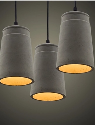  led pendentif lumières ciment cuisine îlot éclairage ferme moderne foyer entrée luminaires plafond suspendu globe sur table 110-240v