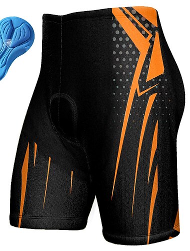  Ανδρικά Γεωμτερικό Σορτς ποδηλασίας Ποδήλατο Σορτσάκια με Μαξιλαράκια Παντελόνια Φούστες Ποδηλασία Βουνού Ποδηλασία Δρόμου Αθλητισμός 3D Pad Γρήγορο Στέγνωμα Ύγρανση Αναπνέει Κίτρινο Κόκκινο Σπαντέξ