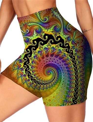  Dame Grafisk Blomster botanikk Sykkelshorts Sykkel Fôrede shorts Bunner Fjellsykling Veisykling sport 3D Pute Hurtigtørkende Fukttransport Pustende Lilla Rød Spandex Klær Sykkelklær