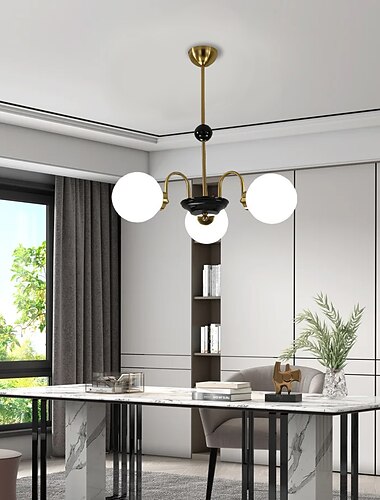  led kroonluchter 3/5/6/8-light 60/85/95cm spoetnik design globe design kroonluchter metaal glas artistieke stijl moderne stijl metaal gegalvaniseerd geverfde afwerkingen 110-265v