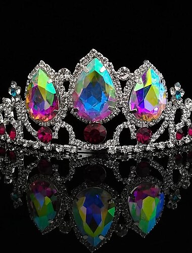  Kopfbedeckung Tiara Diadem Stirnkrone Retro Vintage Schick & Modern Gothic Königlicher Stil Aleación Für Prinzessin Schwarzer Schwan Cosplay Halloween Karneval Damen Mädchen Modeschmuck Modeschmuck