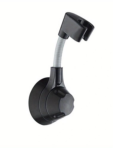  brusebeslag, no-punch vægmonteret bruseholder, 360° roterende og justerbar håndholdt brusehoved base, stærkt klæbende og vandtæt badeværelsestilbehør