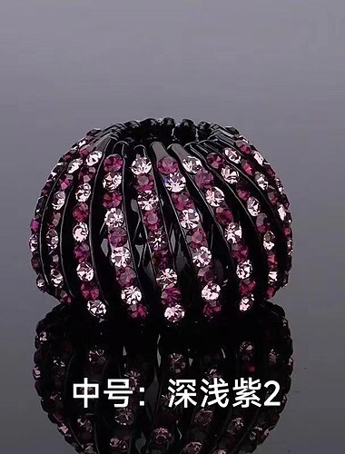  1 st strass bo form hårklämma elegant bulle maker hästsvanshållare hår klo hår styling tillbehör