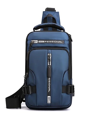  Multifunktions-Umhängetasche für Herren mit USB-Ladeanschluss – großes Fassungsvermögen, Schultertasche für den Schulanfang