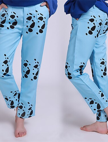  One Piece Trafalgar laki Anime Housut Cosplay-Asut Viitta Cosplay-puvut Housut Viitta Hattu Käyttötarkoitus Miesten Aikuisten