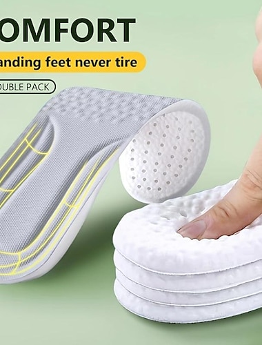  1 pereche de branțuri ortopedice din spumă cu memorie sport pentru pantofi pernă de talpă alergare absorbantă de șocuri respirabilă deodorizare tampon moale eva