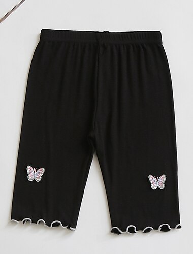  kinderkleidung Mädchen Gamaschen Schmetterling Aktiv Outdoor 7-13 Jahre Sommer Silber Schwarz Weiß