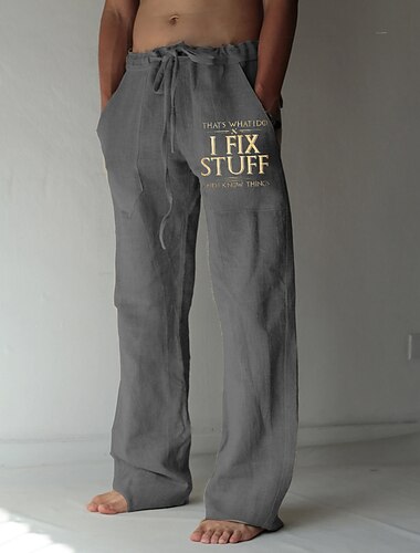  男性用 レタード グラフィック ズボン サマーパンツ ビーチパンツ ミディアムウエスト ストリートファッション ハワイアン デザイナー カジュアル 日常 祝日 弾性ウエスト 3Dプリント ドローストリング 春夏 3Dプリント ブルー グリーン グレー