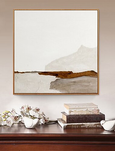  handgemaakt olieverfschilderij canvas muurdecoratie modern abstract groen idyllisch landschap voor huisdecoratie opgerold frameloos ongerekt schilderij