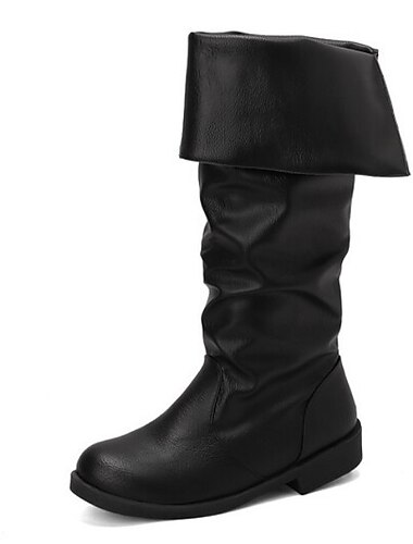  Mittelalterlich Renaissance Schuhe Kniehohe Stiefel Flache Jazzstiefel Ren Faire Pirat Wikinger Kreuzritter Herren Unisex Keltisch Seeräuber Halloween Maskerade Leistung Party / Abend LARP Erwachsene